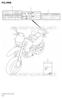ETIQUETTE (DR Z400SM:E28) pour Suzuki DR-Z 400 2021