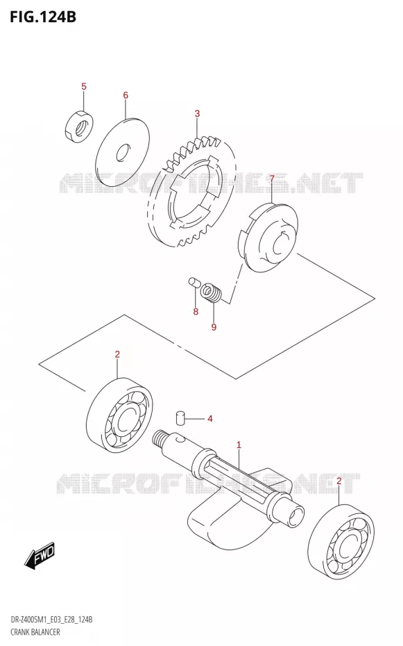 BALANCIER Suzuki MOTO 400 DR-Z 2021  DR-Z400S 2021 M1 (E28)