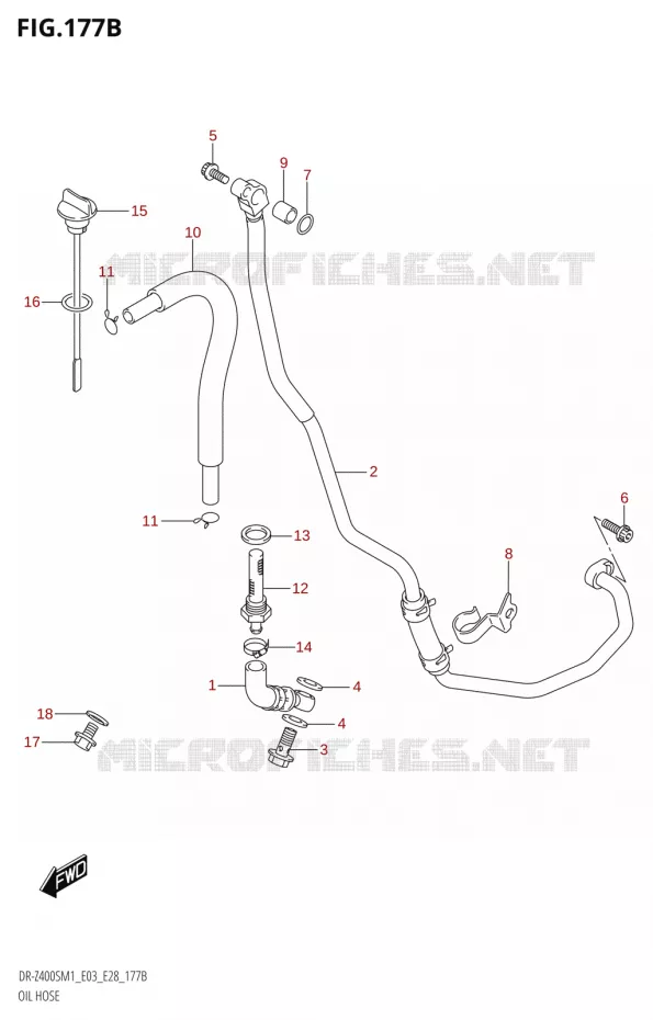 DURITE D'HUILE Suzuki MOTO 400 DR-Z 2021  DR-Z400S 2021 M1 (E28)