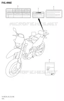 ETIQUETTE (DR Z400SM:E03) pour Suzuki DR-Z 400 2022