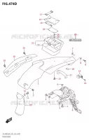 GARDE BOUE ARRIERE (DR Z400SM:M3:E03) pour Suzuki DR-Z 400 2023