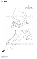 GARDE BOUE AVANT (DR Z400SM:M3:E28) pour Suzuki DR-Z 400 2023