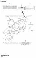 ETIQUETTE (DR Z400S:E33) pour Suzuki DR-Z 400 2024