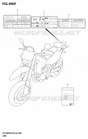 ETIQUETTE (DR Z400SM:E28) pour Suzuki DR-Z 400 2024