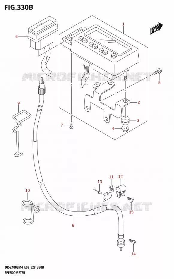 COMPTEUR (DR-Z400SM:(E28)) Suzuki MOTO 400 DR-Z 2024  DR-Z400S 2024 M4