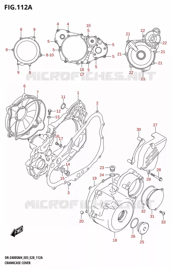 COUVERCLES DE CARTERS Suzuki MOTO 400 DR-Z 2024  DR-Z400S 2024 M4