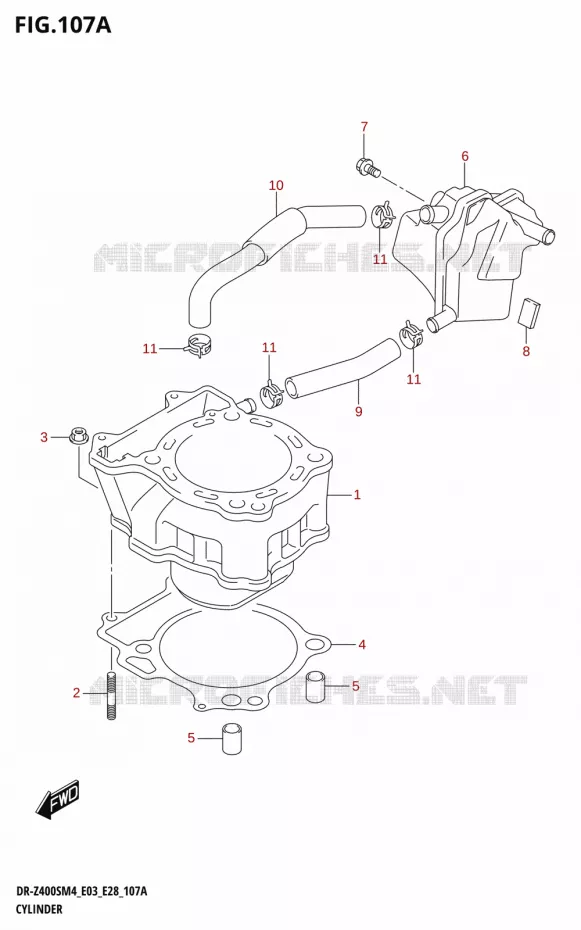 CYLINDRE Suzuki MOTO 400 DR-Z 2024  DR-Z400S 2024 M4