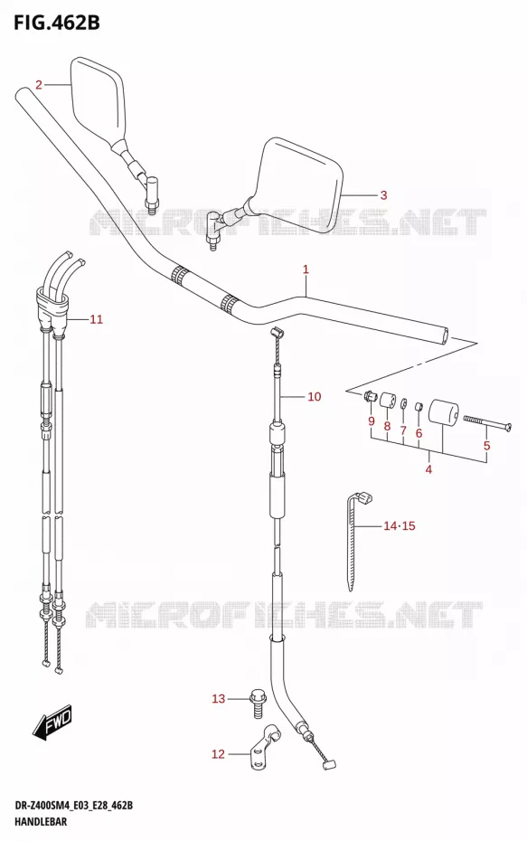 GUIDON (DR-Z400SM) Suzuki MOTO 400 DR-Z 2024  DR-Z400S 2024 M4