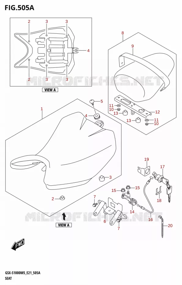 SELLE Suzuki MOTO 1000 GSX-S 2025  GSX-S1000RQM5 E21 2025 M5 (E21)