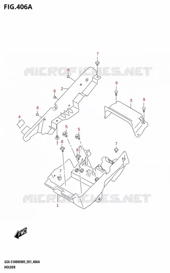 SUPPORT Suzuki MOTO 1000 GSX-S 2025  GSX-S1000XRREM5 E01 2025 M5 (E01)