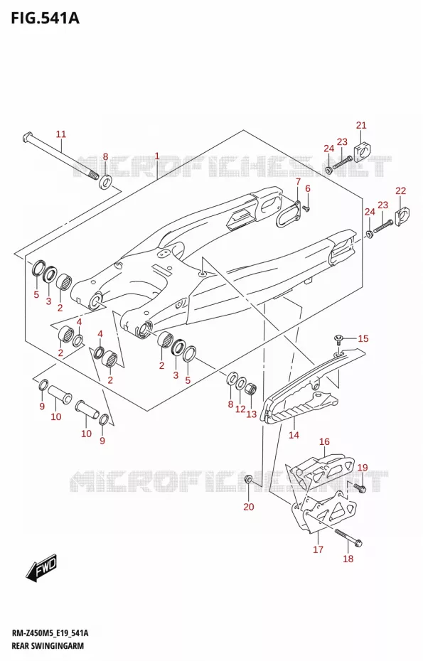 BRAS OSCILLANT Suzuki MOTO 450 RM-Z 2025  RM-Z450M5 E19 2025 M5 (E19)