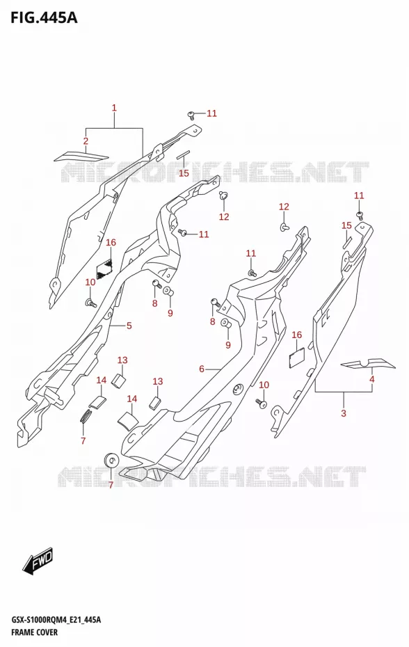 CARENAGES Suzuki MOTO 1000 GSX-S 2024  GSX-S1000RQ M4 (E21)
