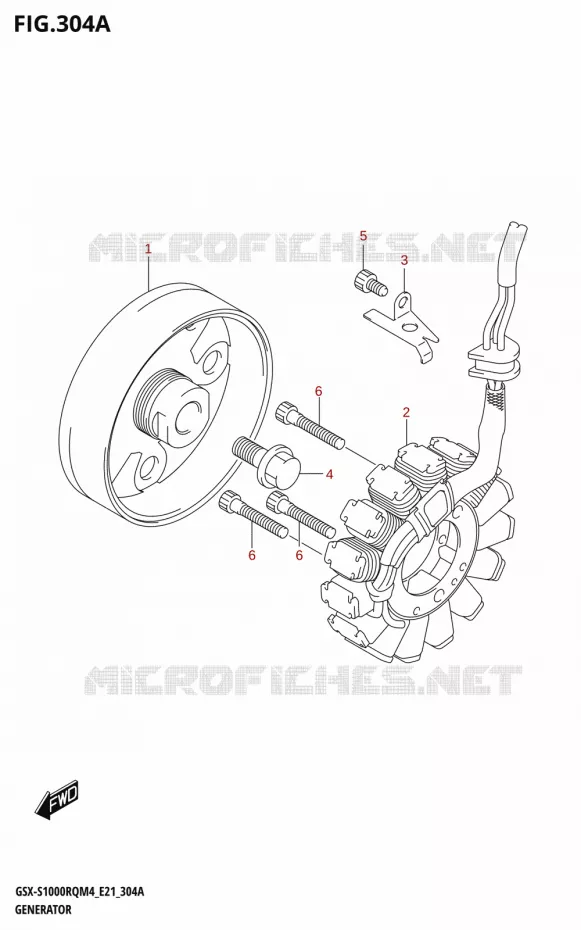 GENERATEUR Suzuki MOTO 1000 GSX-S 2024  GSX-S1000RQ M4 (E21)