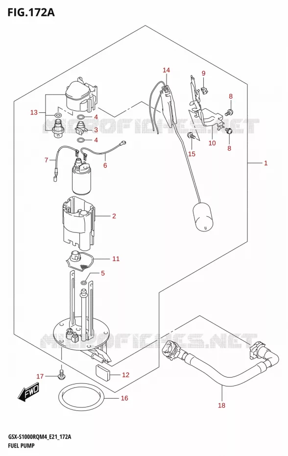 POMPE A ESSENCE Suzuki MOTO 1000 GSX-S 2024  GSX-S1000RQ M4 (E21)