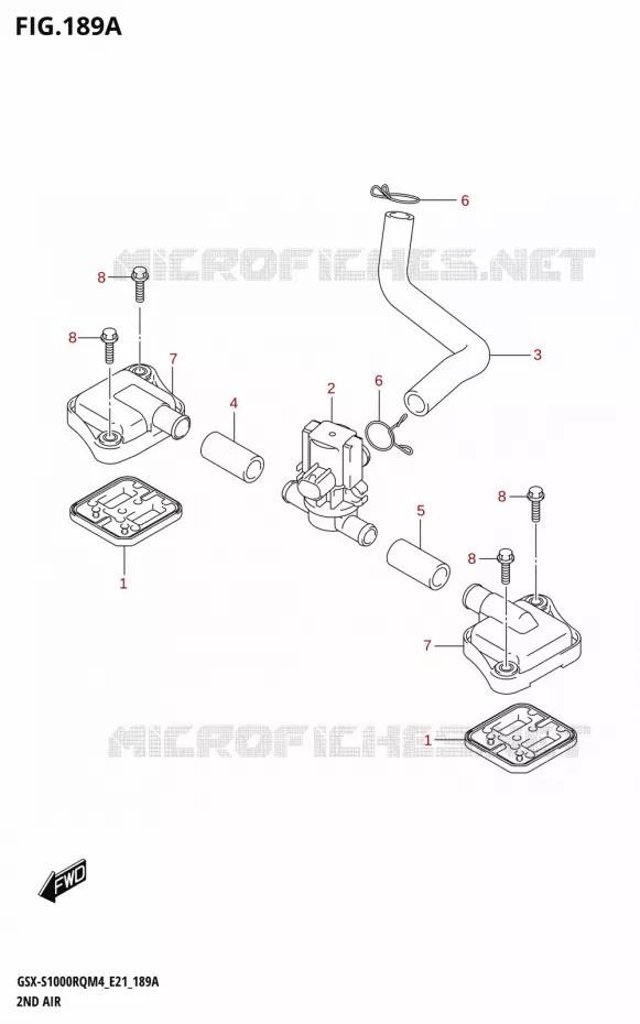 SYSTEME RECYCLAGE GAZ ECHAPPEMENT Suzuki MOTO 1000 GSX-S 2024  GSX-S1000RQ M4 (E21)