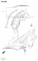 FLANCS DE CARENAGES (DL650XA:M3:E21) pour Suzuki V-STROM 650 2023