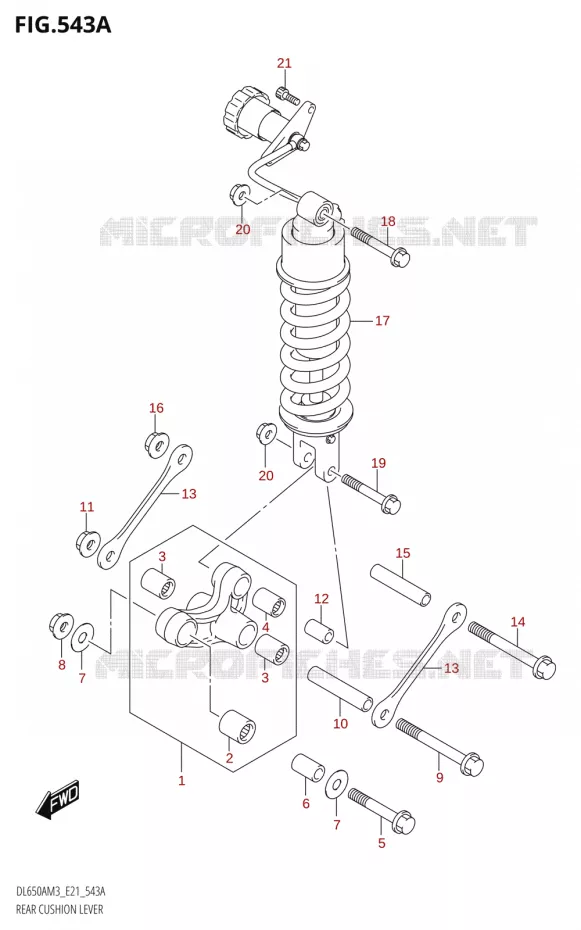 BIELLETTE DE SUSPENSION ARRIERE Suzuki MOTO 650 V-STROM 2023  DL650AM3