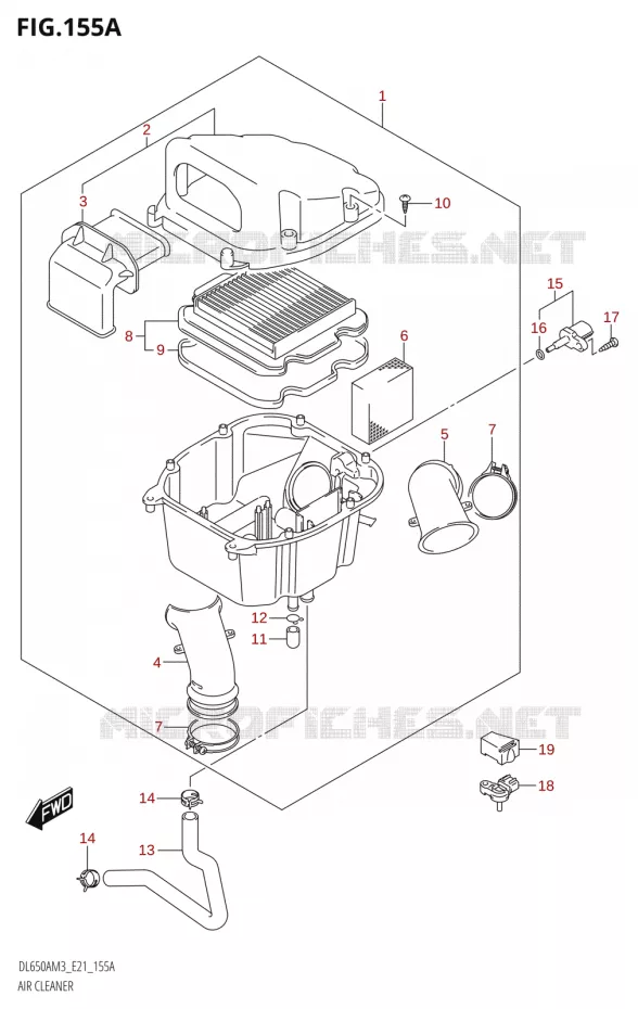 FILTRE A AIR Suzuki MOTO 650 V-STROM 2023  DL650AM3