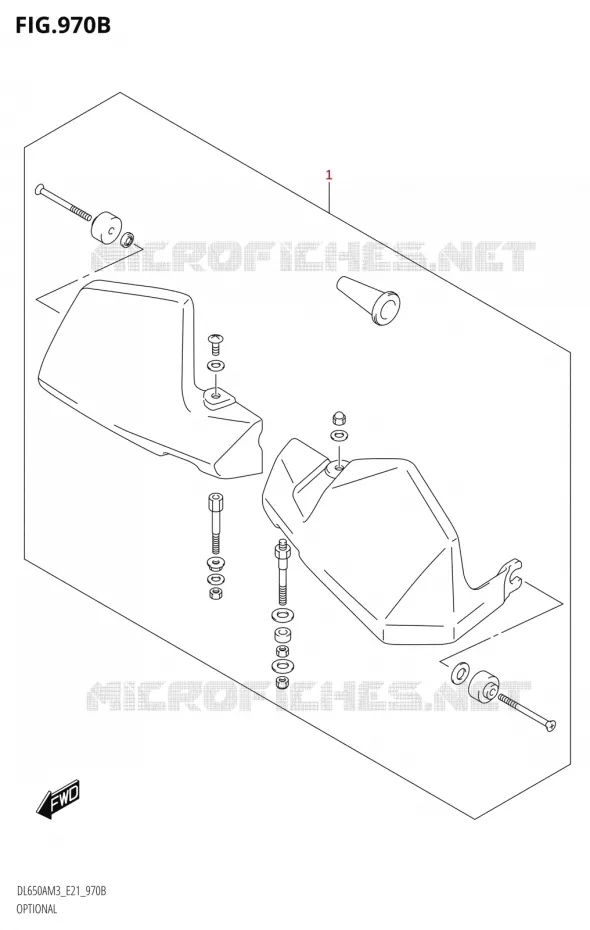 OPTIONS (DL650A:M3:E21) Suzuki MOTO 650 V-STROM 2023  DL650AM3