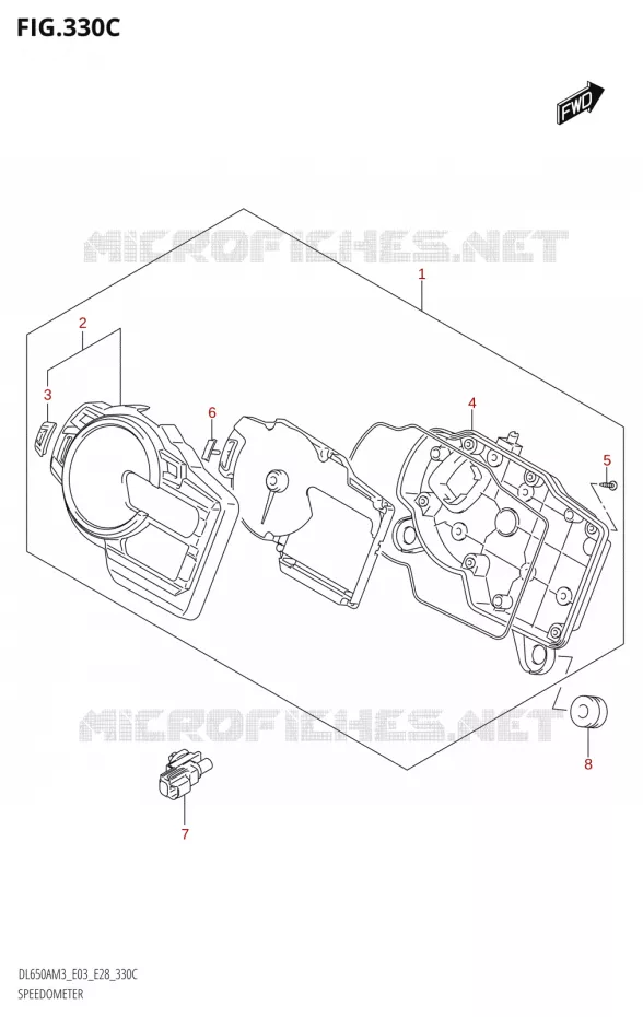 COMPTEUR (DL650A:M3:E33) Suzuki MOTO 650 V-STROM 2023  DL650AM3