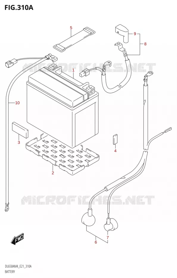 BATTERIE Suzuki MOTO 650 V-STROM 2024  DL650AM4