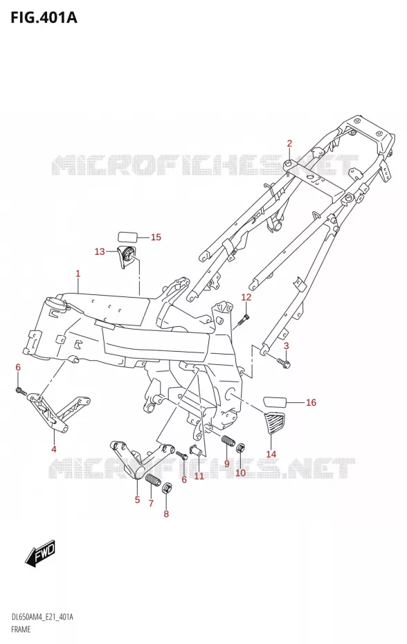 CADRE Suzuki MOTO 650 V-STROM 2024  DL650AM4