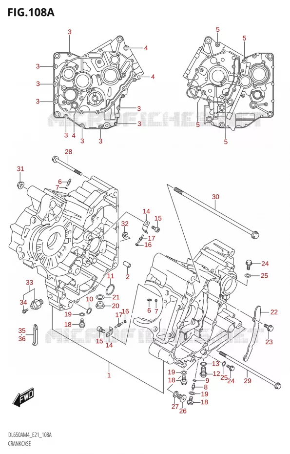 CARTERS MOTEUR Suzuki MOTO 650 V-STROM 2024  DL650AM4