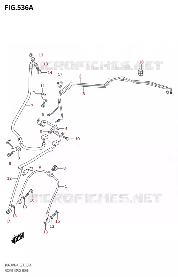 DURITE DE FREIN AVANT Suzuki MOTO 650 V-STROM 2024  DL650AM4