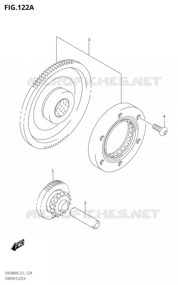 ROUE LIBRE DE DEMARREUR Suzuki MOTO 650 V-STROM 2024  DL650AM4