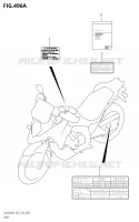 ETIQUETTE (DL650A:M4:E03) pour Suzuki V-STROM 650 2024