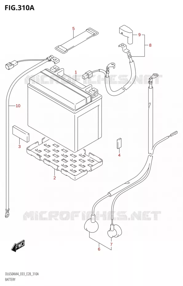 BATTERIE Suzuki MOTO 650 V-STROM 2024  DL650AM4