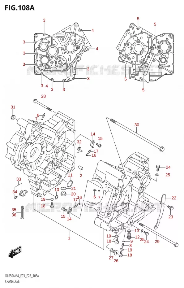 CARTERS MOTEUR Suzuki MOTO 650 V-STROM 2024  DL650AM4