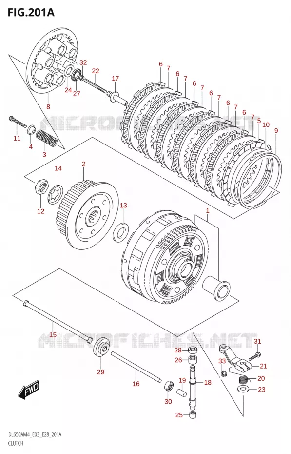 EMBRAYAGE Suzuki MOTO 650 V-STROM 2024  DL650AM4
