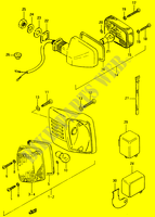 CLIGNOTANTS (E15, E18, E21, E22, E25, E26) pour Suzuki CS 125 1983