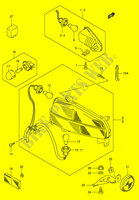 ENSEMBLE FEU ARRIERE   CLIGNOTANTS (MODELE K3/K4) pour Suzuki BURGMAN 650 2003