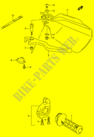 ENSEMBLE LEVIER   POIGNEE DROITE (MODELE N/P/R/S/T) pour Suzuki DR 650 1991