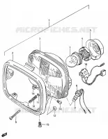 PHARE (E15, E17, E18, E21, E25, E26, E39) pour Suzuki CS 125 1983