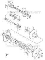 TRANSMISSION (2)(F.NO.216955~) pour Suzuki ADDRESS 100 1996