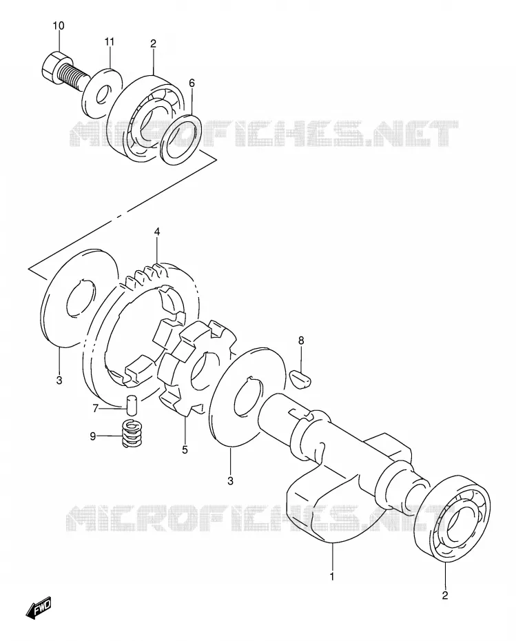 BALANCIER Suzuki MOTO 250 DR 1990  DR250SL(E24)