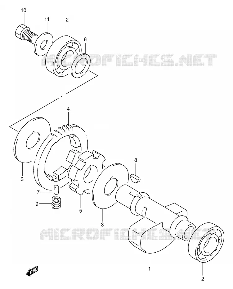 BALANCIER Suzuki MOTO 350 DR 1995  DR350S(E1)
