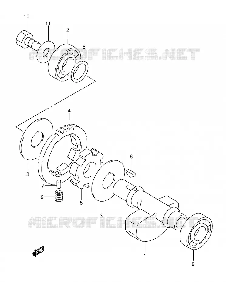 BALANCIER Suzuki MOTO 350 DR 1996  DR350T(E3)