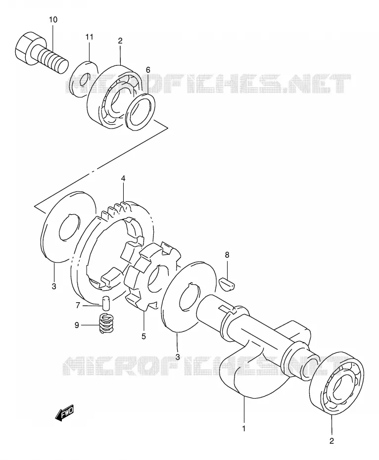 BALANCIER Suzuki MOTO 350 DR 1999  DR350SEX(E2)