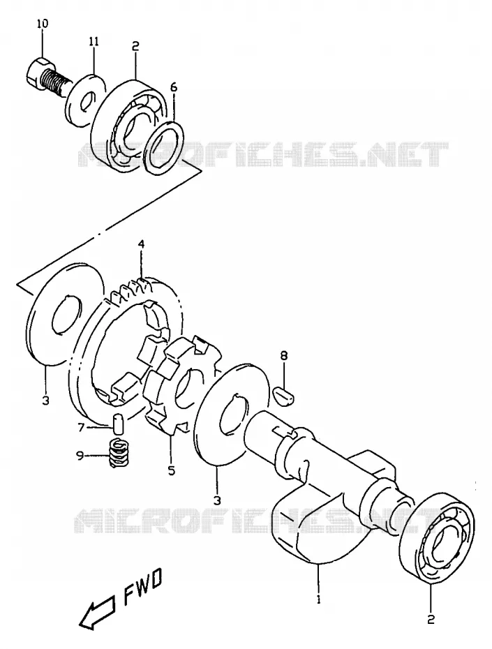 BALANCIER Suzuki MOTO 350 DR 1999  DR350X(V/W/X)