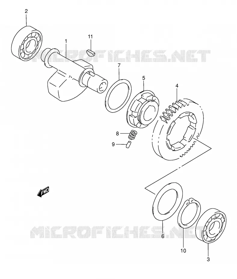 BALANCIER Suzuki MOTO 650 DR 2002  DR650SEK2(E3/E28)