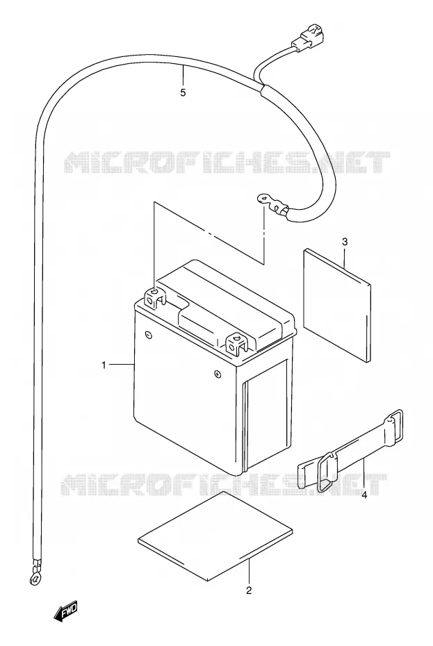 BATTERIE Suzuki MOTO 125 DR 2000  DR125SEUY(E4)