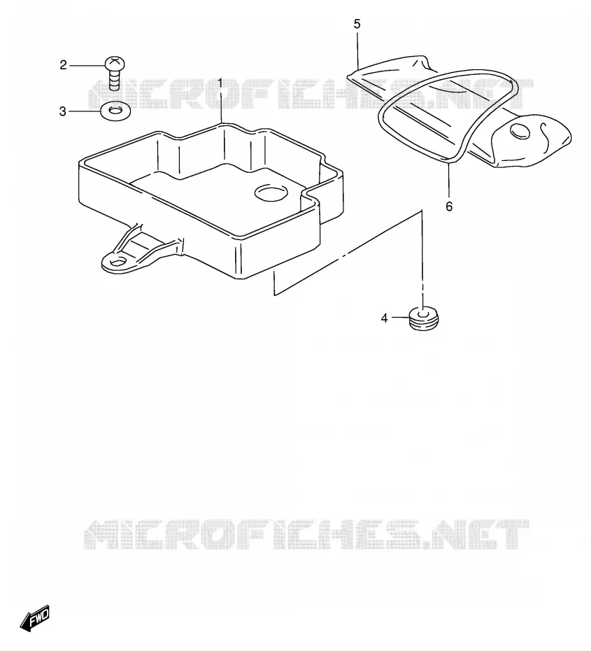 BOITE - TROUSSE A OUTILS Suzuki SCOOTER 100 FB 1997  FB100DV(E71)