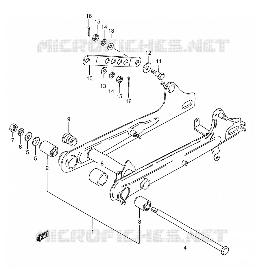 BRAS OSCILLANT ARRIERE Suzuki SCOOTER 80 FB 1991  FB80M(E1)