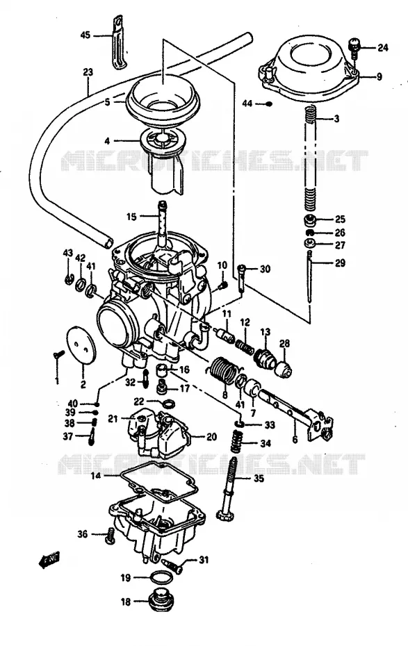CARBURATEUR Suzuki MOTO 650 DR 1991  DR650RSM(L/M)