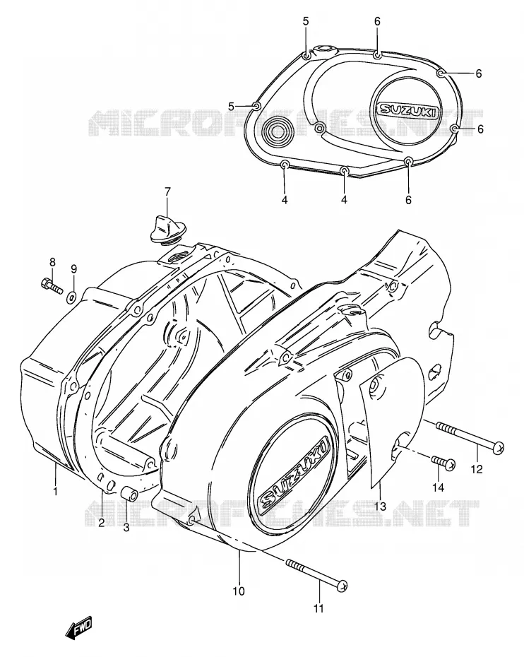 CARTER Suzuki MOTO 100 AP 1996  AX100T(E94)