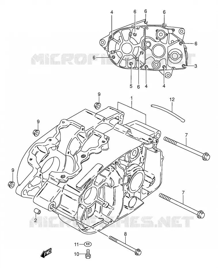 CARTER Suzuki MOTO 100 AP 1996  AX100T(E94)